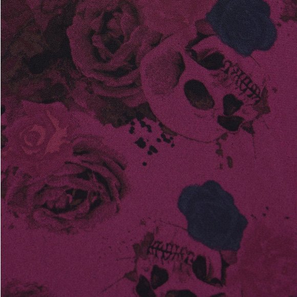 Torrid | NWT | Georgette Wrap Tunic Blouse | Floral Sugar Skulls - Picture 11 of 11